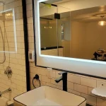 photo of the bathroom in the Marshal basement, designed and built by KMA Building in Winnipeg, MB