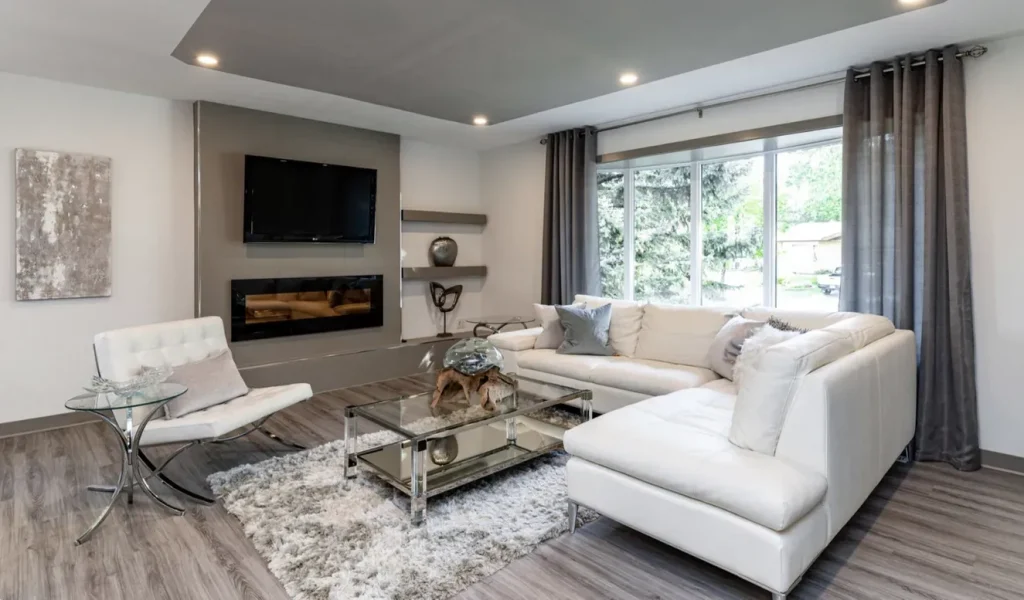 photo of the "Barker" feature wall designed and built by KMA Building in Winnipeg, MB