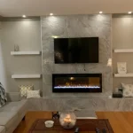 photo of the "Bredin" feature wall designed and built by KMA Building in Winnipeg, MB