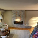 photo of the "Bredin" feature wall designed and built by KMA Building in Winnipeg, MB