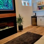 photo of the "Fieldhouse" feature wall designed and built by KMA Building in Winnipeg, MB