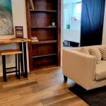 photo of the "Fieldhouse" feature wall designed and built by KMA Building in Winnipeg, MB