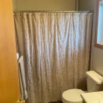 photo of the shower in the "Glenacres" bathroom designed and built by KMA Building in Winnipeg, MB