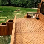 photo of the "Prairie Acres" deck, a wood deck designed and built by KMA Building in Winnipeg, MB