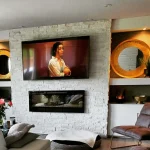 photo of the "Roberta" feature wall designed and built by KMA Building in Winnipeg, MB