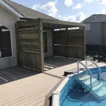 photo of the "Rossmore" deck, a composite pool deck designed and built by KMA Building in Winnipeg, MB