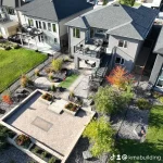 photo of the "Shady Shores" deck, a composite deck designed and built by KMA Building in Winnipeg, MB